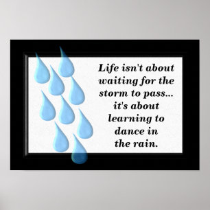 Dans in de regen poster