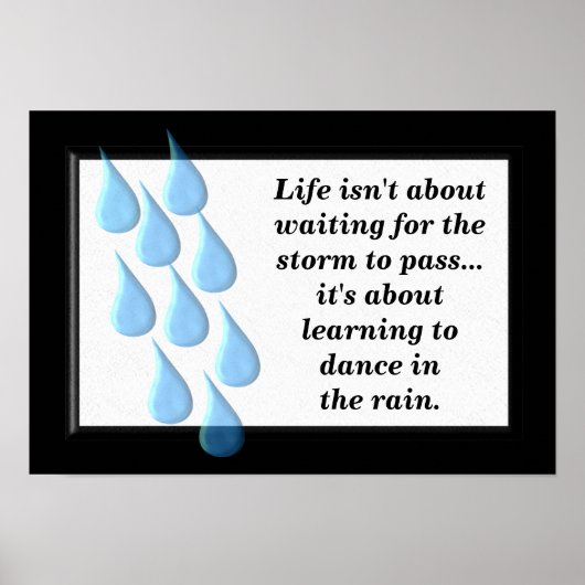 Dans in de regen poster (Voorkant)