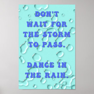 Dans in de regen poster