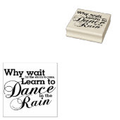 Dans in de regen rubberstempel (Gestempeld)