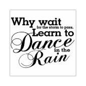 Dans in de regen rubberstempel (Afrduk)