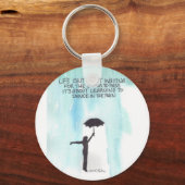 Dans in de regen sleutelhanger (Voorkant)