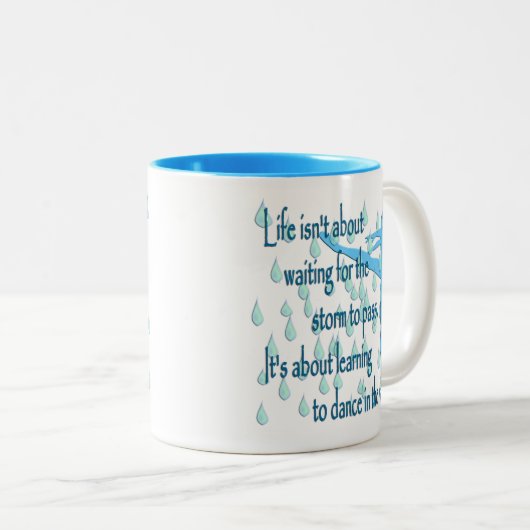 Dans in de Regenbank Mok (Voorkant rechts)