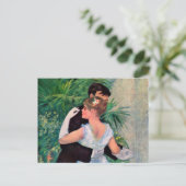 Dans in de stad door Pierre-Auguste Renoir Briefkaart (Staand voorkant)