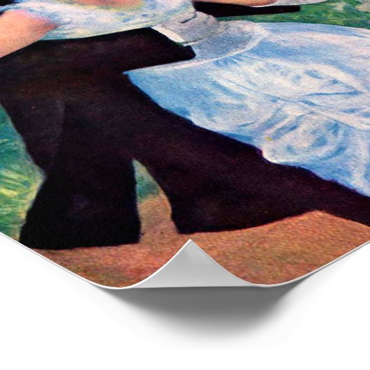 Dans in de stad door Pierre-Auguste Renoir Poster (Hoek)