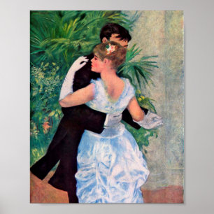 Dans in de stad door Pierre-Auguste Renoir Poster
