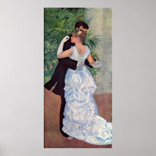  dans in de stad door Pierre Auguste Renoir Poster