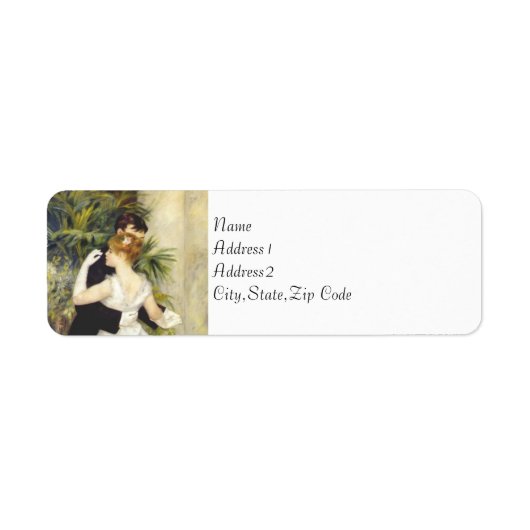 Dans in de stad door Renoir Etiket (Voorkant)