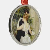 Dans in de stad door Renoir Metalen Ornament (Rechts)