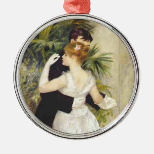 Dans in de stad door Renoir Metalen Ornament (Voorkant)