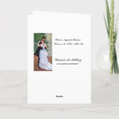 "Dans in de Stad" Huwelijk Kaart (Achterkant)