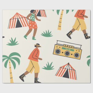 Dans in de zomer cadeaupapier
