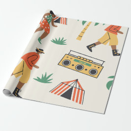 Dans in de zomer cadeaupapier