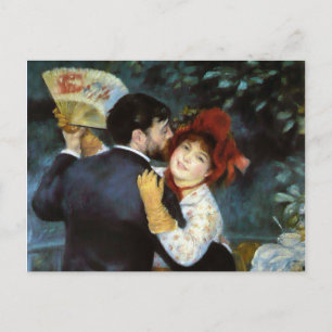 Dans in het land door Pierre-Auguste Renoir Briefkaart