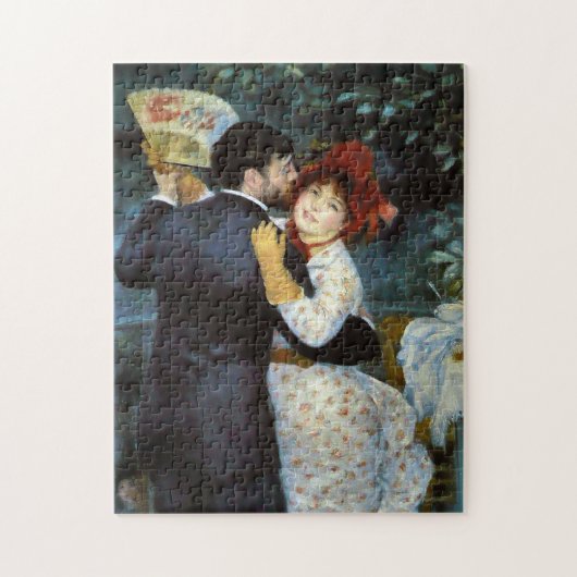 Dans in het land door Pierre-Auguste Renoir Legpuzzel (Verticaal)