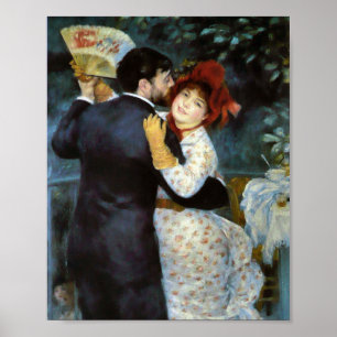 Dans in het land door Pierre-Auguste Renoir Poster