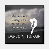 Dans in het Rain Inspirerend Magnet (Voorkant)