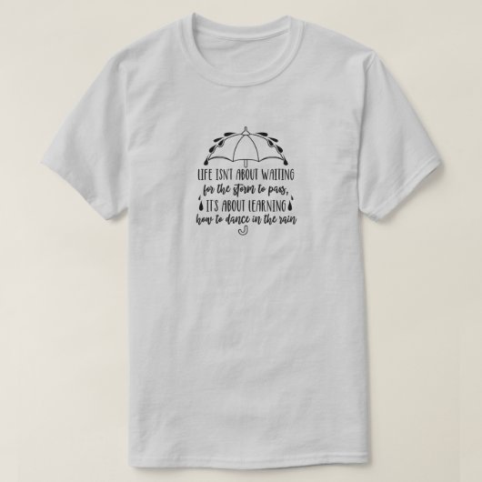 Dans in het regen T-shirt (Design voorkant)