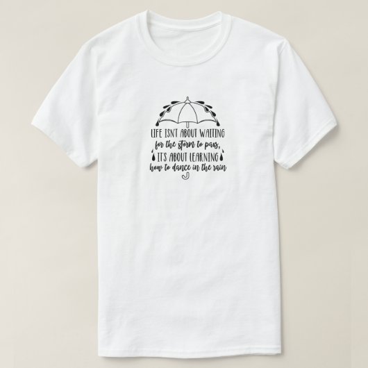 Dans in het regen T-shirt (Design voorkant)