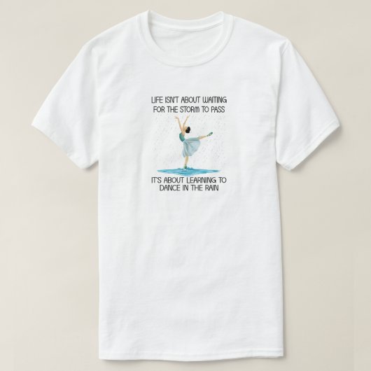 Dans in het regen T-shirt (Design voorkant)