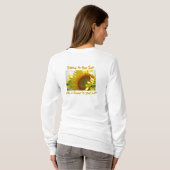 Dans in het T-shirt zonnebloem van de zon (Achterkant volledig)