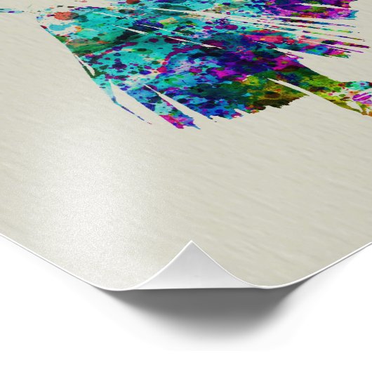 Dans in kunst foto afdruk (Hoek)