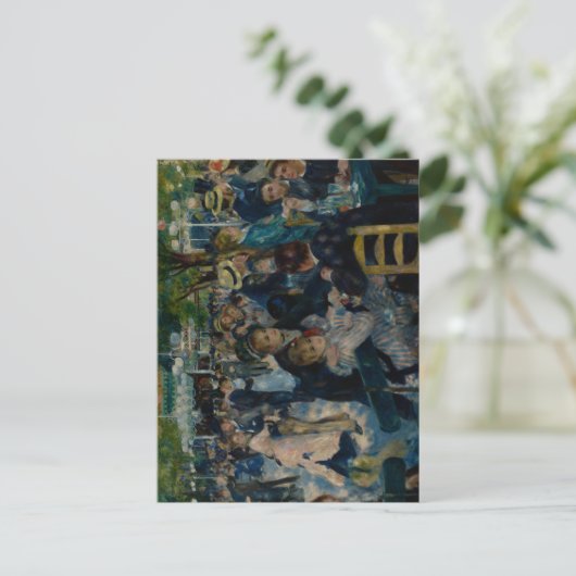 Dans in Le Moulin de la Galette - Auguste Renoir Briefkaart (Staand voorkant)