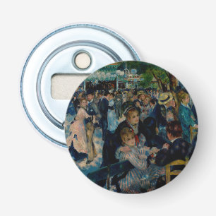 Dans in Le Moulin de la Galette - Auguste Renoir Button Flesopener