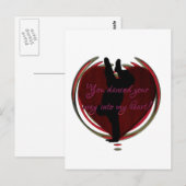 Dans in mijn hart briefkaart (Voorkant / Achterkant)