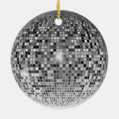 Dans in nostalgie met onze  Disco Ball Keramisch Ornament (Achterkant)