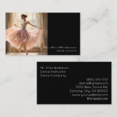 Dans instructeur ballet ballerina leraar visitekaartje (Voorkant / Achterkant)