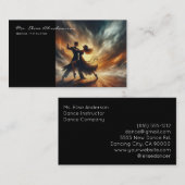 Dans instructeur ballet ballerina leraar visitekaartje (Voorkant / Achterkant)