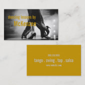 Dans, Instructeur, het Visitekaartje van de Lessen (Voorkant / Achterkant)