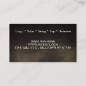 Dans, Instructeur, het Visitekaartje van de Lessen (Achterkant)