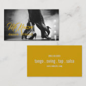 Dans, Instructeur, het Visitekaartje van de Lessen (Voorkant / Achterkant)