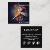 Dans, Instructeur, Studio Square Visitekaartje (Voorkant / Achterkant)