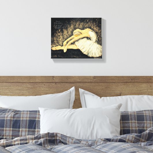 Dans is de verborgen taal canvas afdruk (Insitu (Slaapkamer))