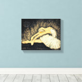 Dans is de verborgen taal canvas afdruk (Insitu (Houten vloer))