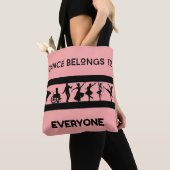 "Dans is van iedereen" Light Pink Tote Bag (Dichtbij)
