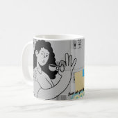 Dans je dag aan koffiemok (Voorkant links)