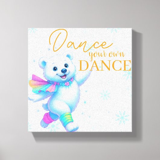 Dans je eigen dans Canvas Kunst (Voorkant)