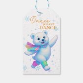 Dans je eigen dans Canvas Kunst Cadeaulabel (Achterkant)