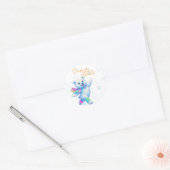 Dans je eigen dans Canvas Kunst  Ronde Sticker (Envelop)