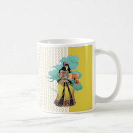 Dans je hart uit koffie mok