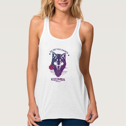 Dans je kizomba? tanktop (Voorkant)