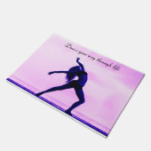 Dans je weg door het leven Door Mat (Schuin)