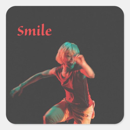 Dans je werkwoorden - Smile Sticker (Voorkant)