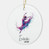 Dans Kerst Ornament, Ballet Dans Cadeau Keramisch Ornament (Links)