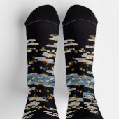 DANS KIMONO,STROMEND WATER,VALLENDE BLADEREN Bloem Sokken (Top)
