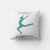 Dans kussen met persoonlijke naam. (Voorkant)